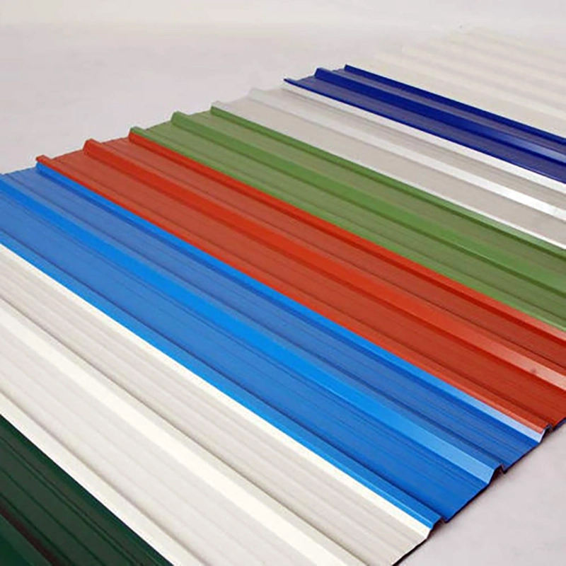 Dx52D SGCC 750mm~1050mm Galvalume Roofing Sheet Coated Color Painted PPGI Building Material Price Galvanized Steel Roofing Sheet 